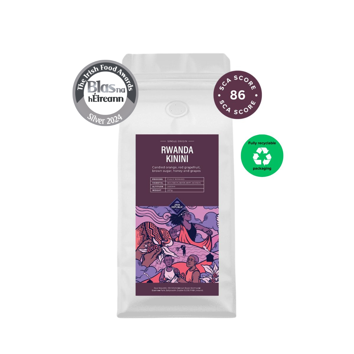 Rwanda Kinini Single Origin Coffee 227g bag